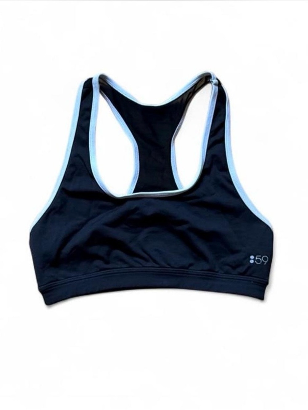 Splits59 Black White Mesh Back Sports Bra Size Small
